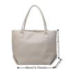 Women's Woven Pattern Tote Bag Elegant PU Leather Handbag Vintage Large Capacity Fashion Trending Japon Style  Shoulder Bags