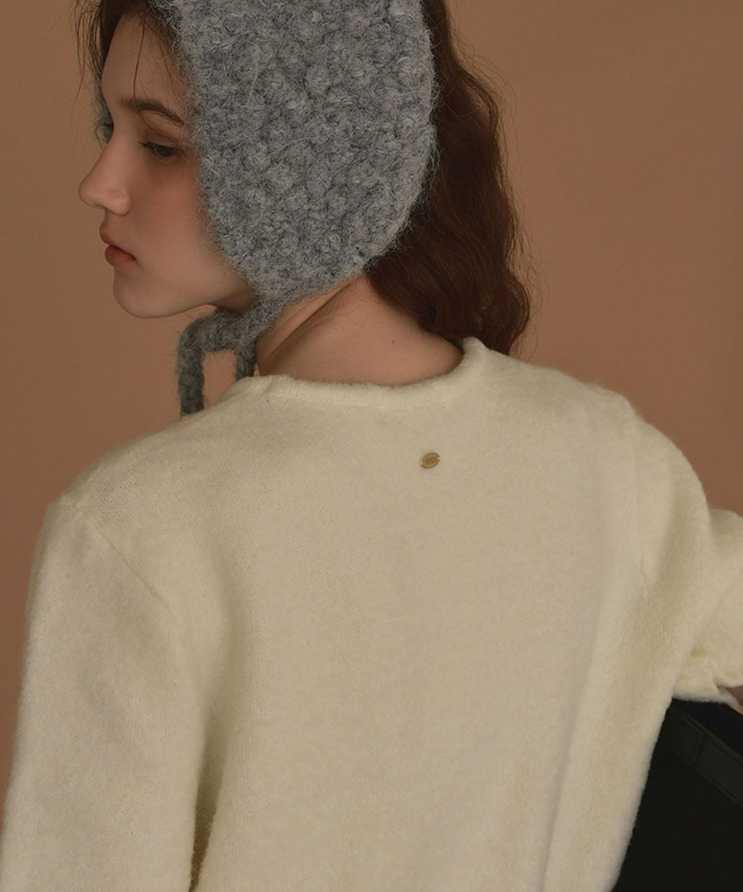 Shearing Boucle Knit [Ivory] Ivory/Free