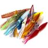 10 Pcs/Set 8cm Multicolored Flash Scale Bionic PVC Lua Bait Big Head Squid Soft Bait Fishing Bait