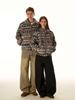 Men's American Retro Floral Lambswool Coat - 2025 Autumn/Winter Trendy Loose Casual Top