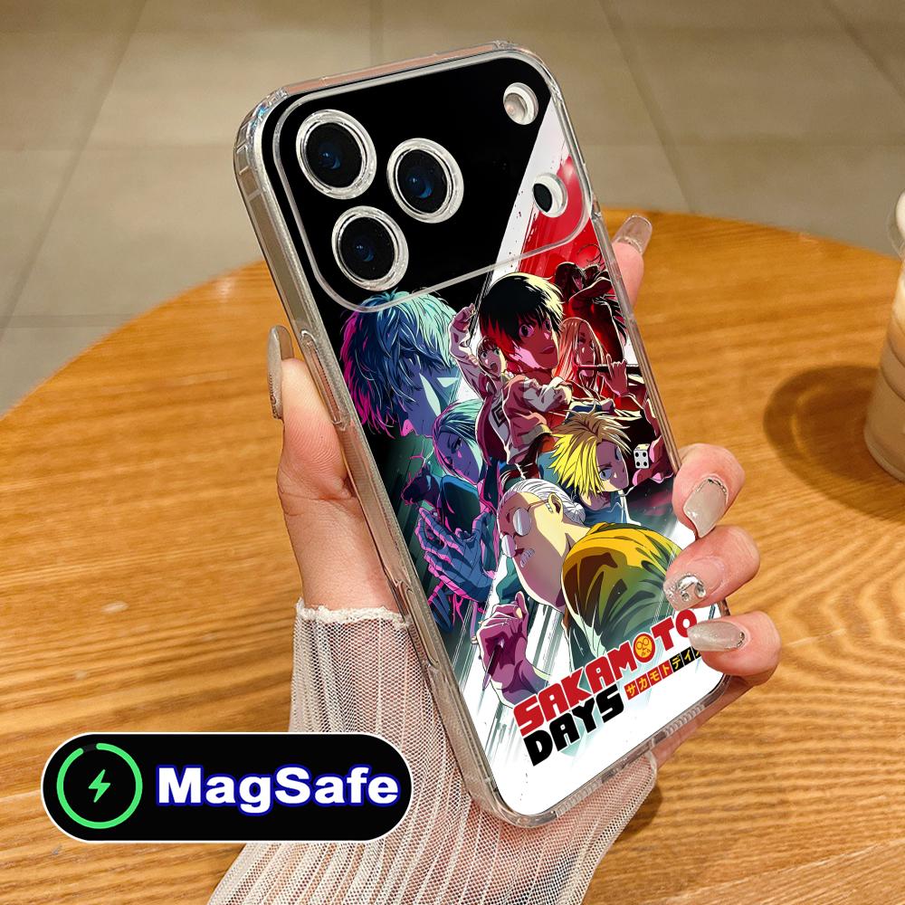 Sakamoto Days Mobile Phone Case for iPhone 17 16 15 14 13 12 11 Air Pro Max Plus Mini Magsafe Clear Colorful Cover Cover Pretty