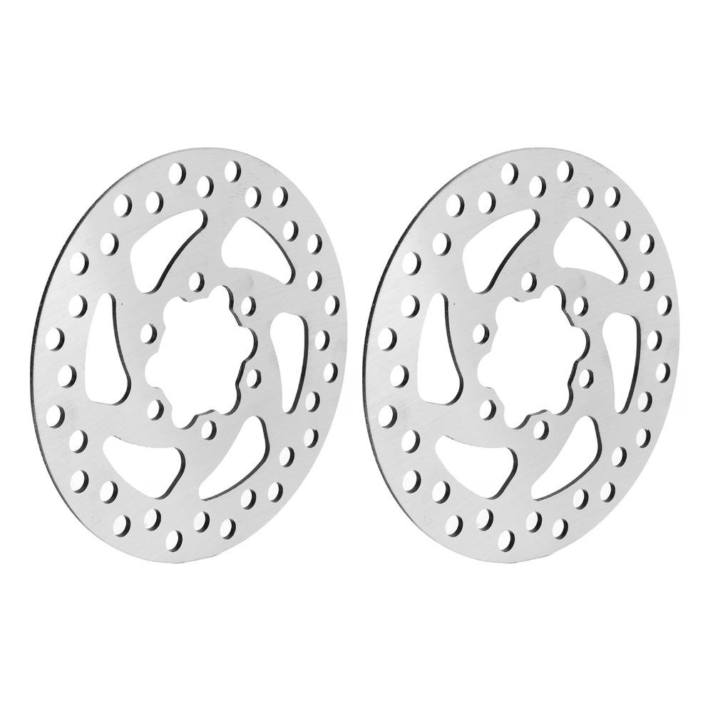 2PCS 6 Holes Bike Brake Disc Stainless Steel Mountain Bike Brake Disc  Brake Upgrade Part