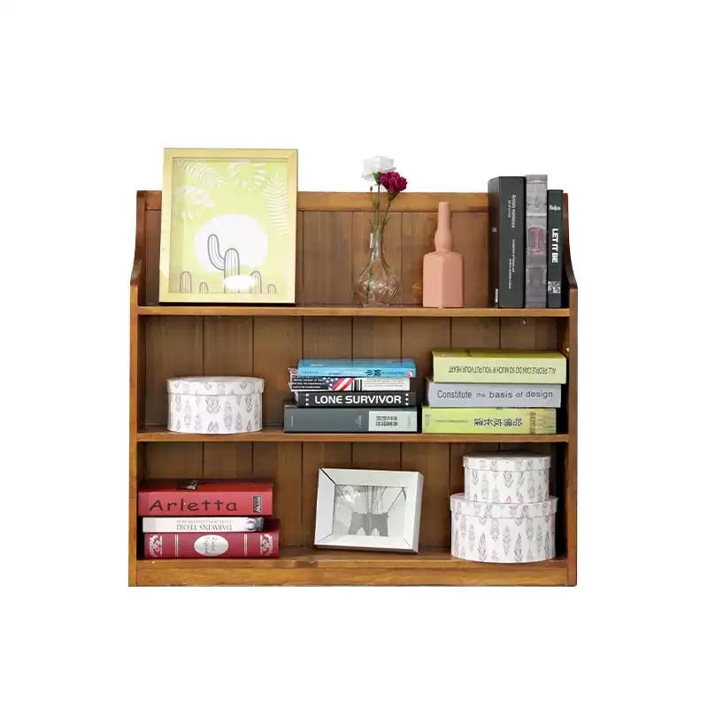 Modern Minimalist Bookshelf  Multi-Layer Solid Wood Storage, Floor Standing Organizer, Large Capacity Bookcase  for Home Use