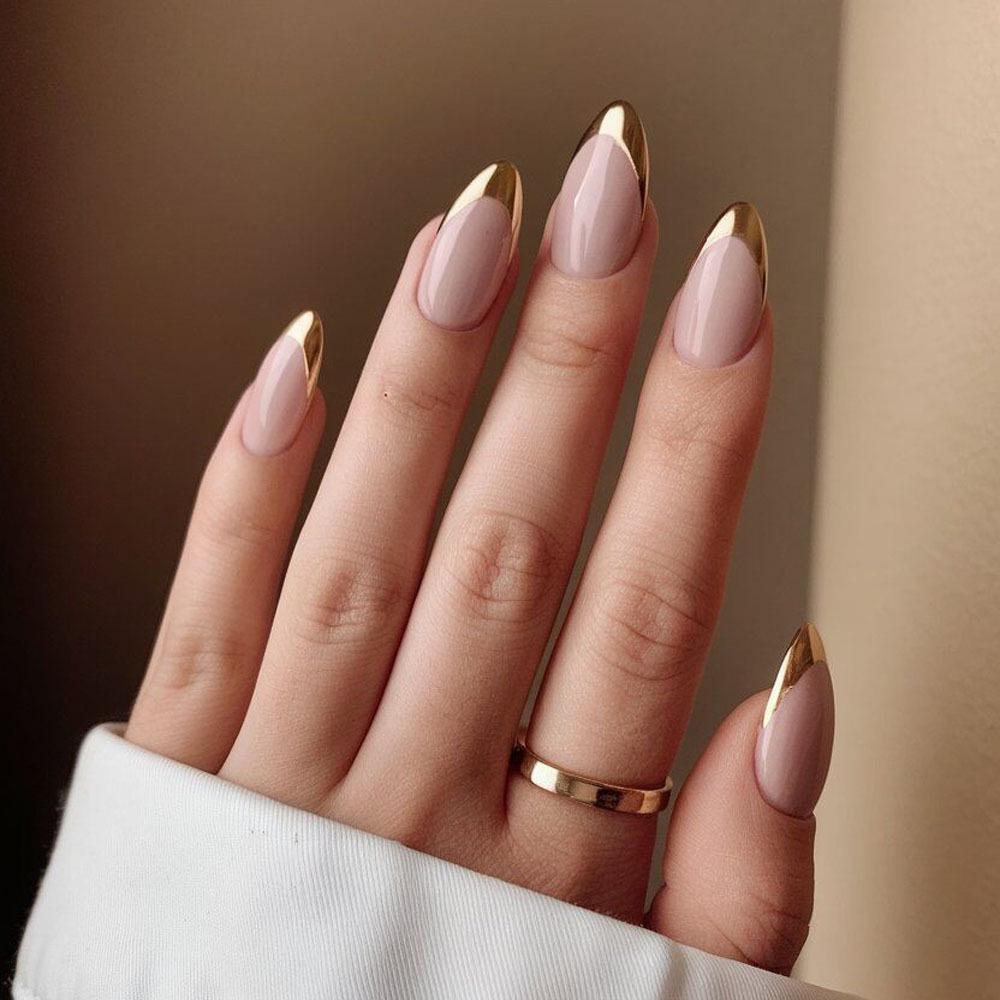 Европейские и американские накладные ногти-миндаль - Хит продаж, Съемные элементы нейл-арта