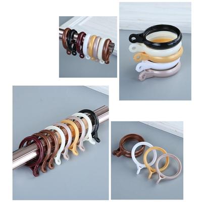 20 Pcs/pack Mute Simple Thicken Curtain Decor Curtain Accessories Hanging Loop Buckle Roman Rod Clip Hook Curtain Rings