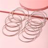 12pcs Punk Curb Cuban Chain Bracelets Set for Women Miami Boho Thick Gold Color Charm Bracelets Bangles Fashion Jewelry