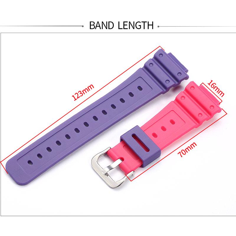 16mm Resin Rubber Strap Band Suitable for Casio G-SHOCK 2110 GA2100 Watch Bracelet for Men Women Watchband Accessories