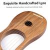 7-String Lyre Harp Ancient   Lyres Terminalia Wood String Instrument with Carry BagCelsius Extra String SetCelsius Tuning WrenchCelsius Cleaning C