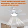 Ceiling Light With Fan E27 Bedroom Ceiling Fan 3 Wind Speed Cooling Device For Homeowners Room Decorators Interior Designers