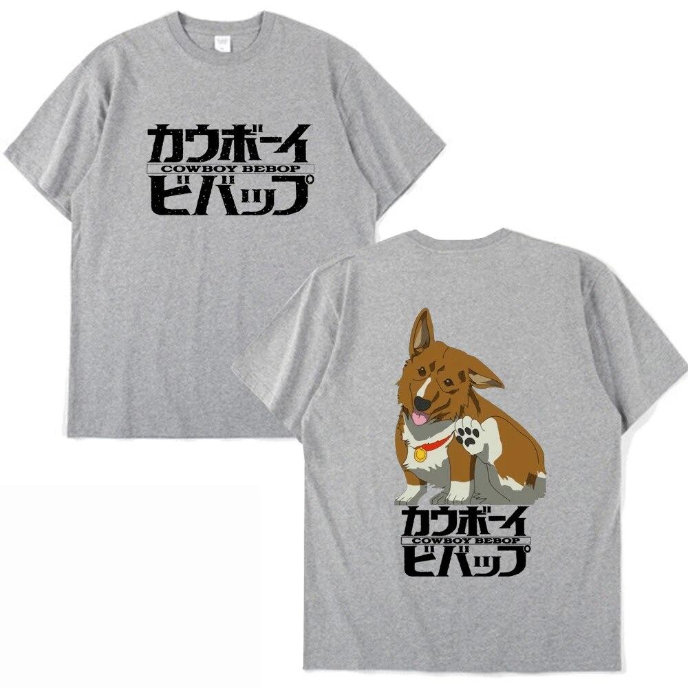 Cool tričko Cowboy Bebop Unisex Dámske Japonské Anime Tričko Dospievajúci Trend Hip Hop Čierne Tričko s Krátkym Rukávom Unisex Top Nové