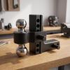 Adjustable Trailer Arm Hitch Assembly | Solid Aluminum Alloy Construction, Rigid Twin Knob