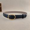 Style Womens Vintage Waist Belt Elliptical Metal Buckle Dress Shapewear Belt