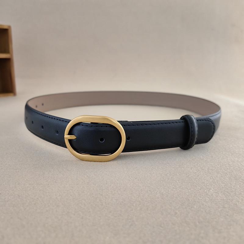 Style Womens Vintage Waist Belt Elliptical Metal Buckle Dress Shapewear Belt