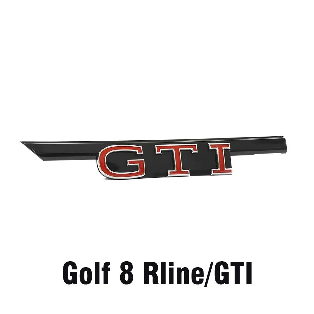 2026 Hot For VW VOLKSWAGEN 1pcs ABS GTI GTD Badge Decoration Car Front Hood Grille Replacement Type For Volkswagen VW Golf 8 Rli