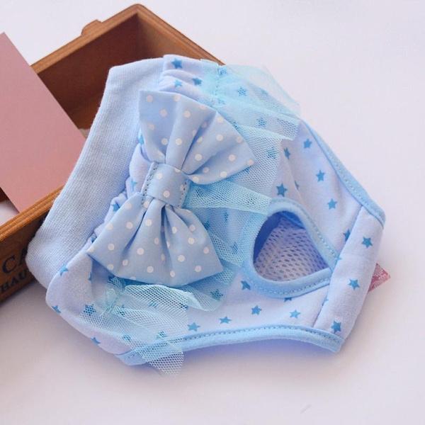 1pc Pets Dog Diaper Sanitary Physiological Pants Washable Cotton Pet Briefs Diapers Menstruation Underwear For Home Pets Supplies
