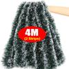 Christmas Tinsel Ribbons Green Cane Ribbon Garland Xmas Tree Hanging Pendent Wreath Ornaments New Year Party Home Decoration