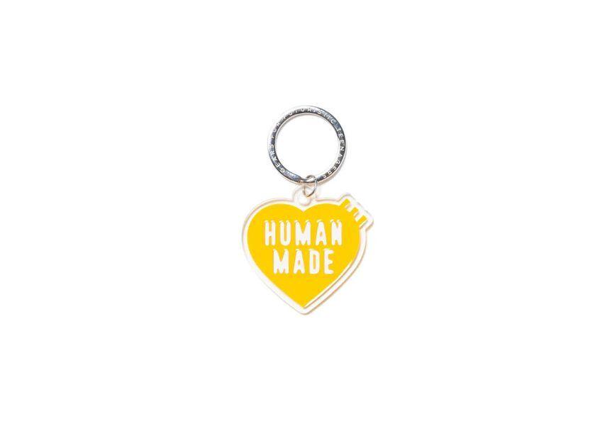HUMAN MADE Heart Keyring Yellow One-Size