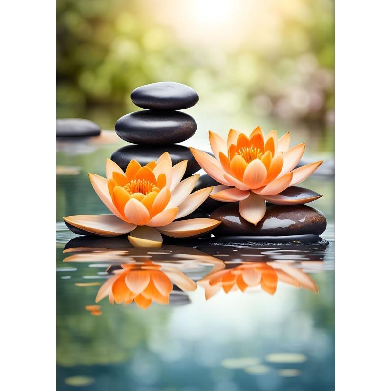 

Спа Дзен Цветущая вишня Лилия Розовый лотос Печать на холсте Постеры Художественная живопись Фитнес Йога Студия Настенный декор Картины Домашний декор 21cm×30cm NoFrame