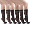 1 Pair Japanese Styles Fishnet Mesh Hollowout Patterned Stockings Breathable Thin Middle Calf Socks for Women and Girls