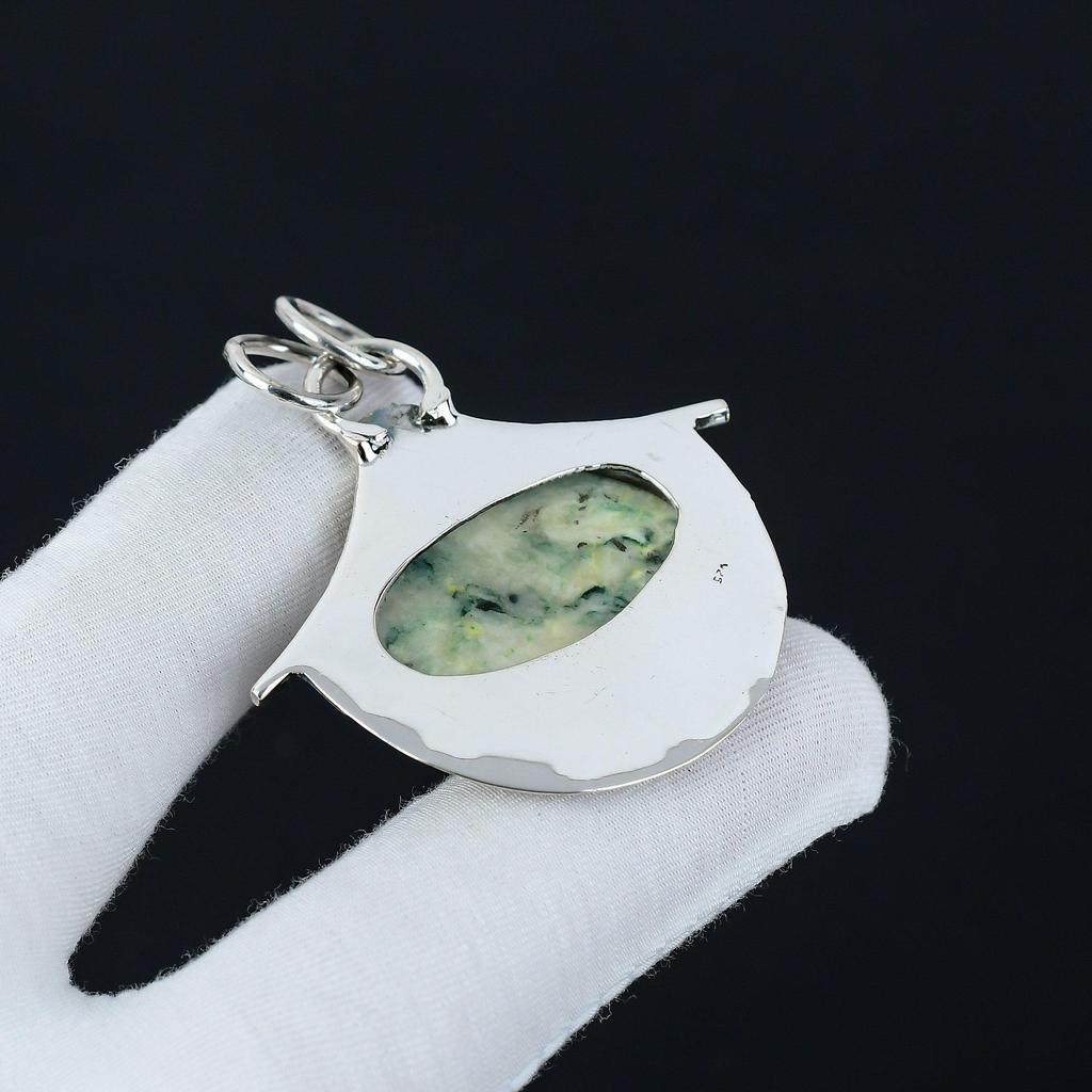 Mariposit Edelstein Handgefertigter 925 Sterling Silber Anhänger Mariposit Antik Natur Edelstein Anhänger Anhänger Für Geschenk Geschenke zu Weihnachten