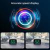 Universal Car HUD Head Up Display - GPS Digital Speedometer with Dual Chips for KMH/MPH, HD LCD Plug & Play