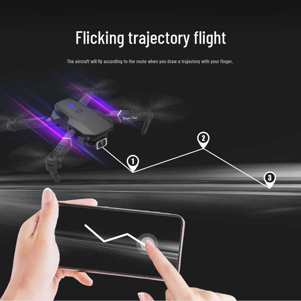 E88pro Folding Drone: HD Dual-Camera, Fixed Height, 4-Axis Remote Control Aircraft (Model E525)