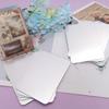 8Pcs School Shatter Proof Plastic Mirrors 4 x 6 Inch Self Adhesive Acrylic Mirror Small Flexible Mirror Sheets Wall Stickers Round Corners Double