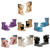 3D Knits Animal Socks,Plush Animals Hug Socks,Funny Novelties Winter Warm Hand Crocheted Socks Christmas Gifts Women