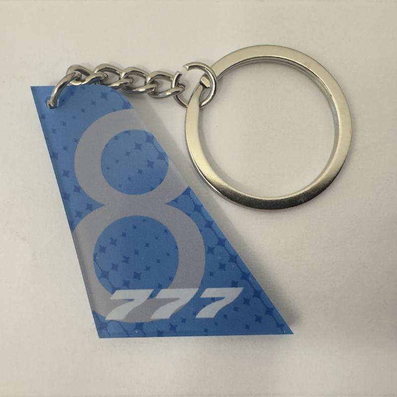 

1 шт. Двусторонняя печать Акриловый Авиационный узор Вертикальный хвост Автомобильная бирка Брелок Авиационный брелок Подвеска для рюкзака