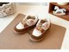 Winter 2025 Children's Cute Double-Layer Fleece-Lined Cotton Shoes for Boys and Girls