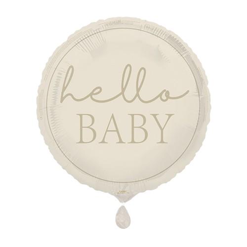 Unique Party Hello Baby Round Foil Balloon