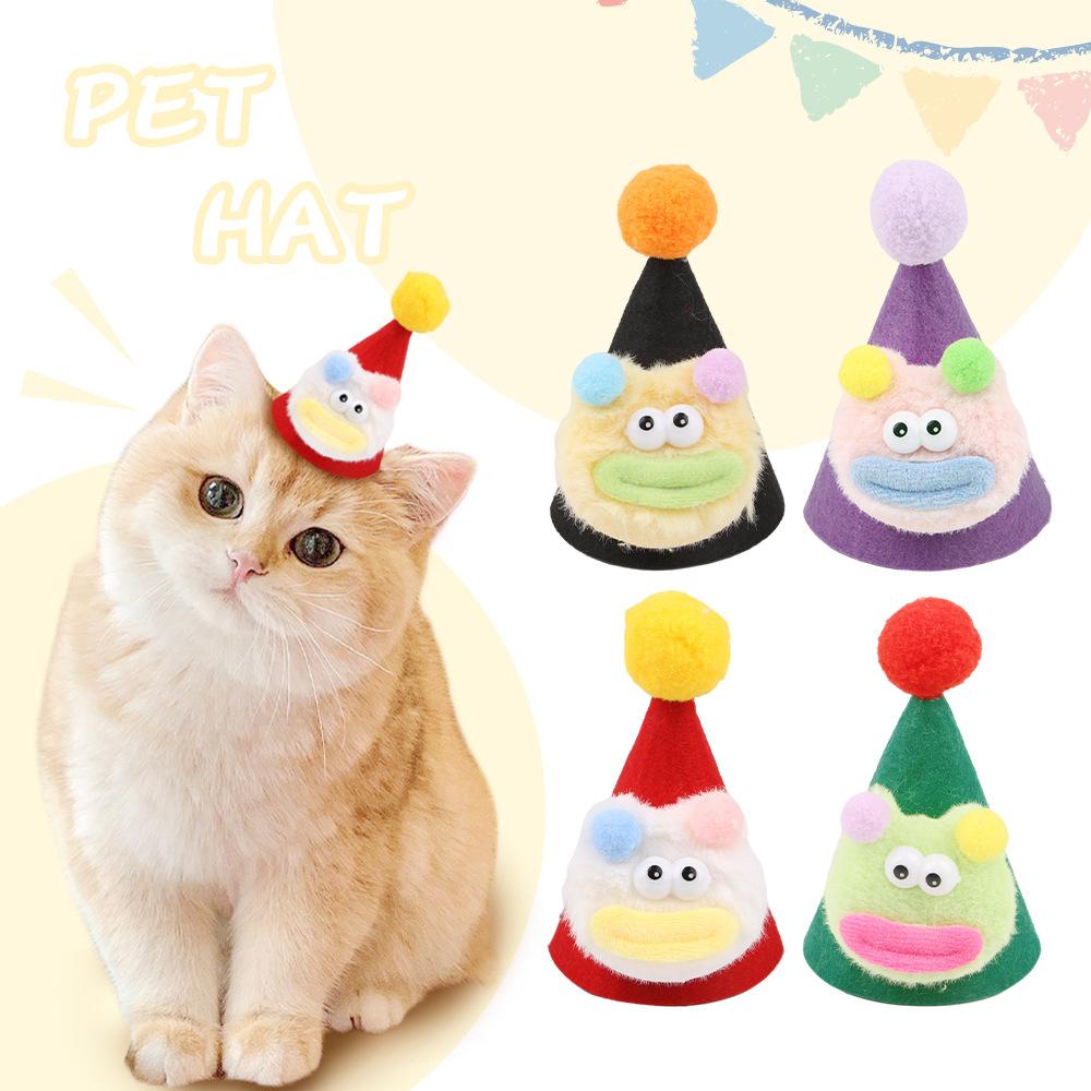 

Cat Costume Pet Hat Adjustable Felt Headdress Cute Cat Hat чёрный