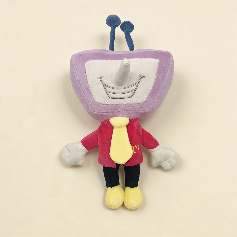 Cute Deltarune Spamton & Tenna Plush Toy Set Soft Stuffed Animal Dolls Game Character Plush Pillows Kids and Fans Birthday and Christmas Gift