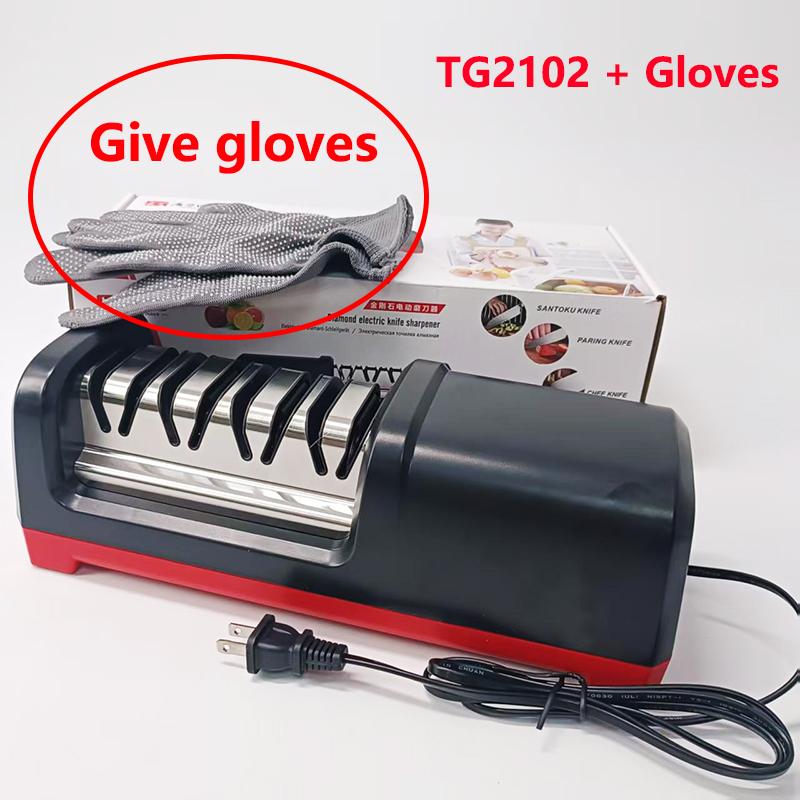 

TAIDEA Electric Diamond Knife Sharpener New Upgrade Sharpening System Have Polishing Grit 360/600/1000# Professional Sharpeners US PLUG