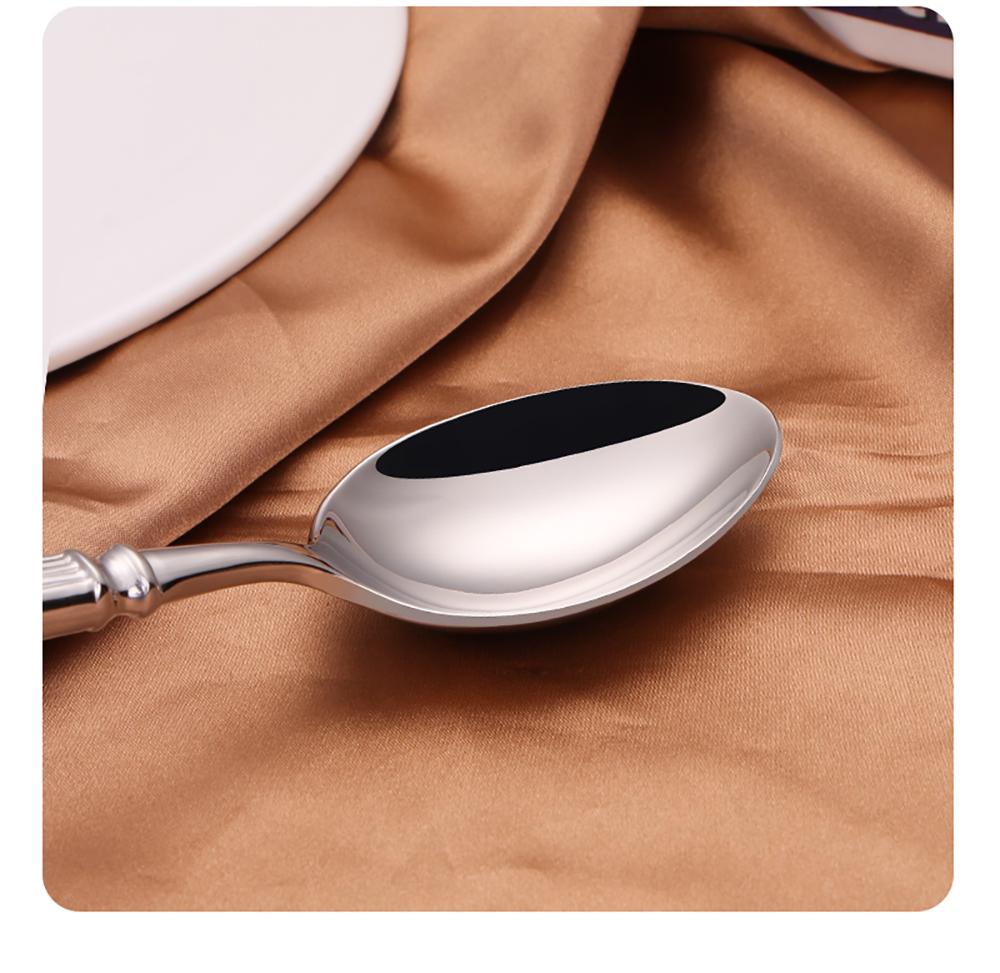 12/16/20 Pieces Sliver Tableware Set Stainless Steel Cutlery Elegant Dinnerware Vintage Knife Spoon Fork Set Kitchen Utensils