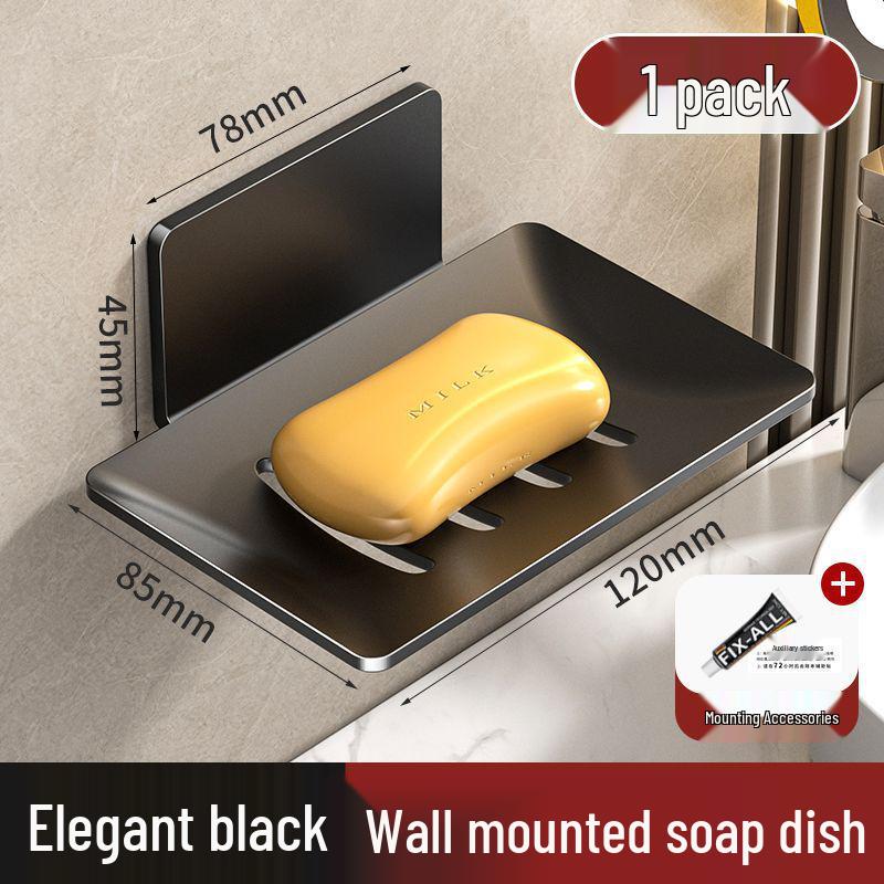 Wall-Mounted Punch-Free Soap Holder Shelf Punch-free Soap Holder