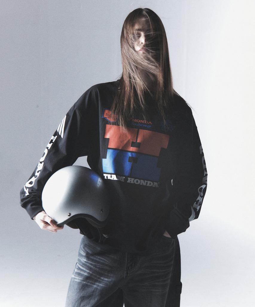 PHYPS H Logo Motocykl Długi Rękaw_Czarny