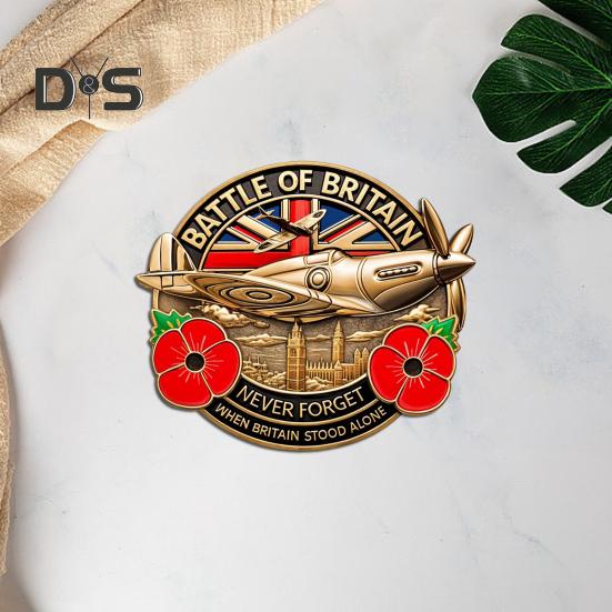 Battle of Britain Commemorative Badge 1940-2024 Battle of Britain Never Forget Collection Coin Alloy Medal Soldiers Keepsake Gift