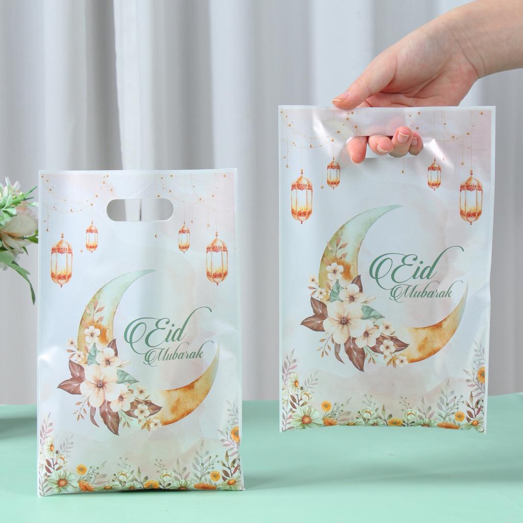 Eid Mubarak Handbag Gifts Candy Bag Ramadan Kareem Decor For Home 2025 Islamic Muslim Festival Eid Al-Fitr Party Supplies Favors