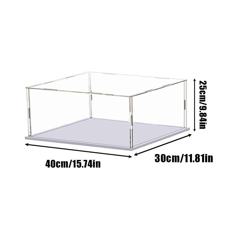 

1 шт. Прозрачный акриловый дисплейный ящик для хранения, пылезащитный дисплейный шкаф, настольное хранилище, домашнее хранилище 40*30*25cm