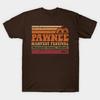 Men Black Print T-shirt Pawnee Harvest Festival No-Cut Transfer Paper Print Cotton Tshirt