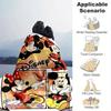 1pc, Disney Home Decor: Cozy Mickey & Minnie Mouse Flannel Throw Blanket Perfect Gift for Bedroom, Living Room, Travel, Camping, Car