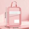 Student Handheld Classification Bag Large Opening Multi-Layer File Bag Big Capacity Zippered Tutoring Bag Mesh Homework Organizer Exam-Document Bag