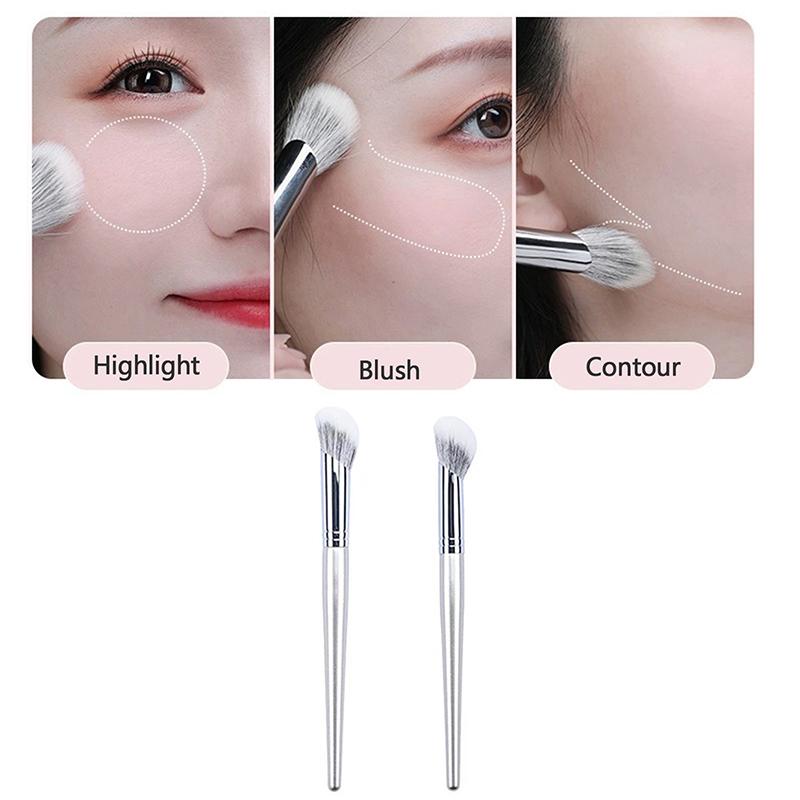 Kątowy pędzel do różu Pędzel do różu w pudrze Kremowy róż Płynny róż Pędzel do makijażu Skośny Precyzyjny pędzel do różu Narzędzia do makijażu Narzędzie kosmetyczne