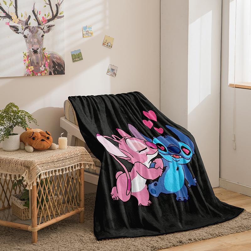 Riman Stitch Series Flannel Blanket 3D Printed Sofa Blanket Thickened Blanket