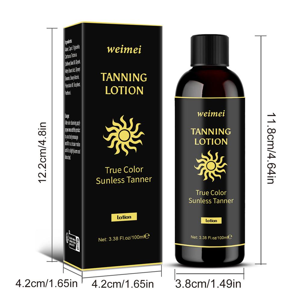 Self Tanner Lotion Body Bronzer Sunless Tanning Cream 2-Pack Quick Bronze Glow Moisturizing
