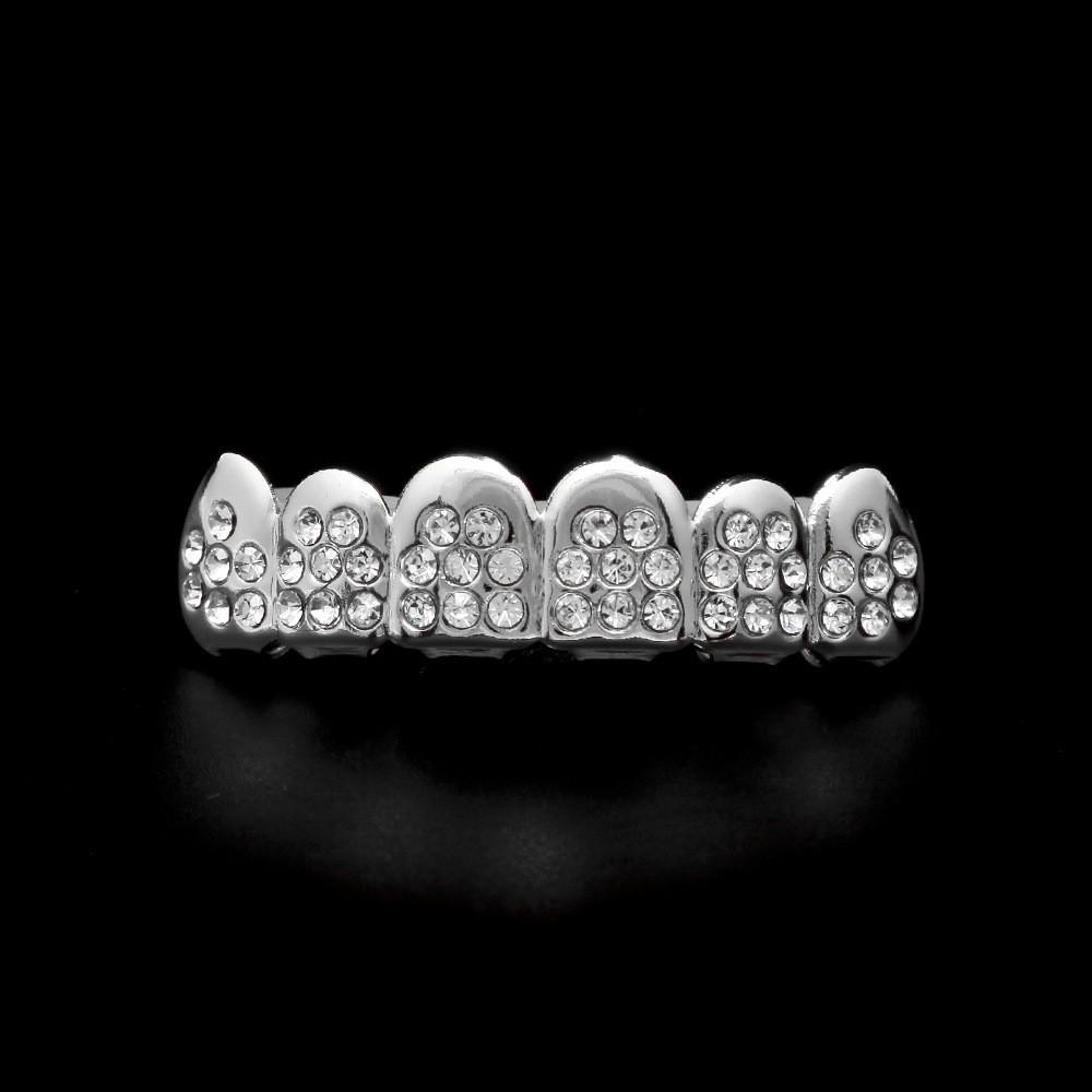 Factory Direct Jewelry Braces Diamond Plated Rap Braces Teeth Grills