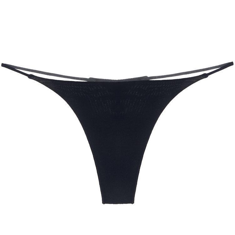European-American Double Layer Thin Strap Printed Thong Bikini - Low Waist, T-Back Lingerie & Fitness Wear