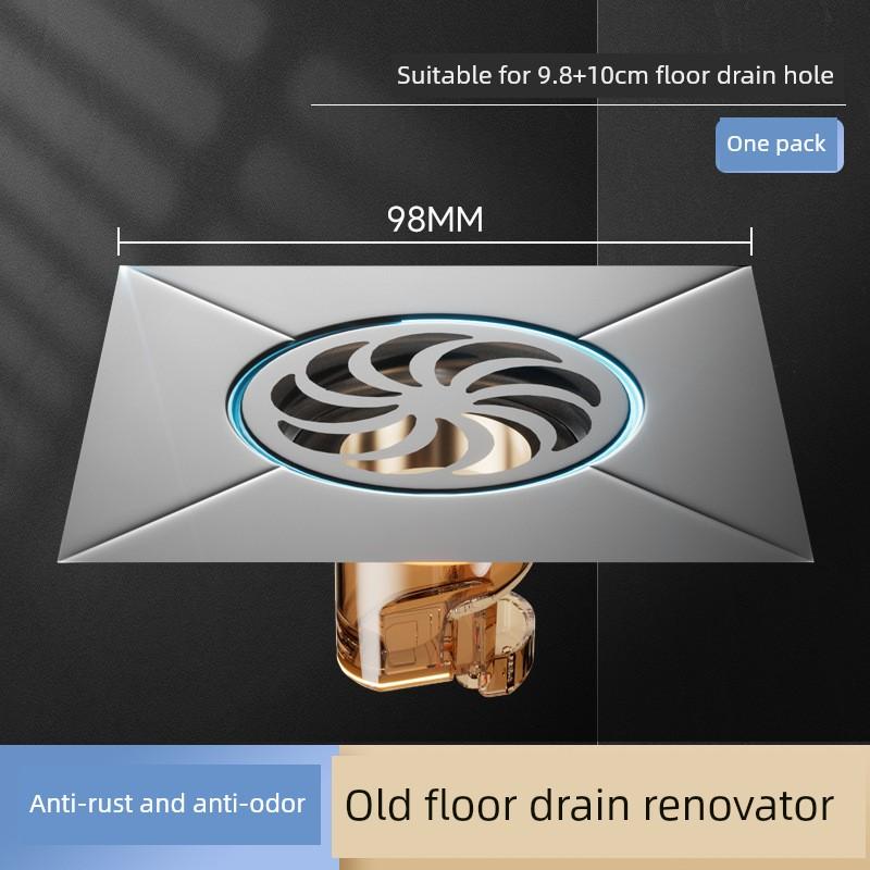 Old Floor Drain Renovation Device to Modify Sewer Cover Plate, Filter, Prevent Odor and Blockage, Prevent Odor Return in Bathroom
