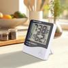 High-Precision Digital Thermometer Hygrometer with Alarm Clock, Indoor Dual-Use Vertical/Hanging Temperature Meter